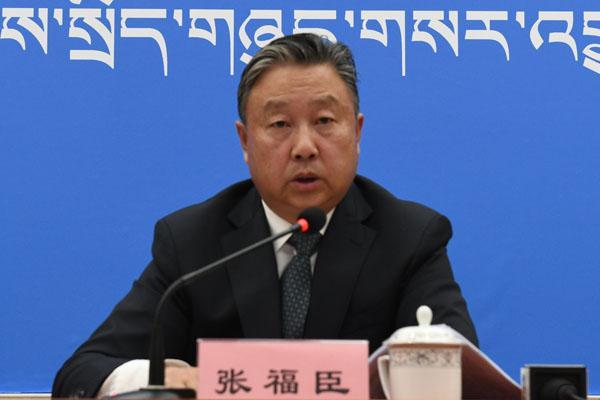 新聞發(fā)言人：西藏山南市副市長、市脫貧攻堅指揮部部副指揮長 張福臣.jpg