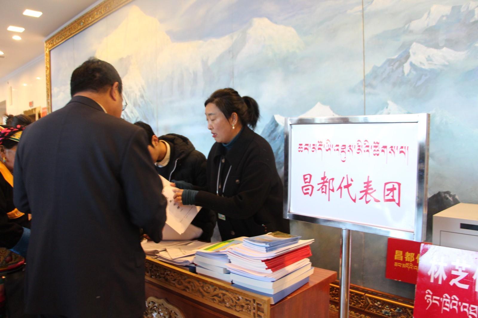 工作人員在引導(dǎo)入會(huì) .JPG