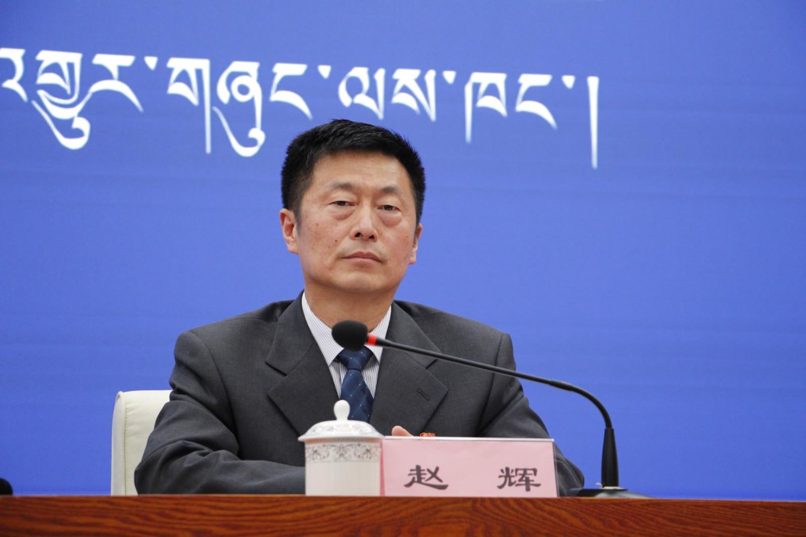 新聞發(fā)言人：西藏自治區(qū)水利廳黨組成員、副廳長趙輝.JPG